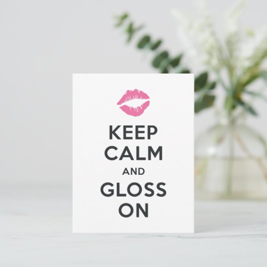 Keep Calm | Tips en trucs voor lip-productdistrib Briefkaart (Staand voorkant)