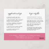 Keep Calm  | Tips en trucs voor lip-productdistrib Briefkaart (Achterkant)