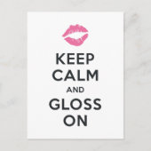 Keep Calm  | Tips en trucs voor lip-productdistrib Briefkaart (Voorkant)
