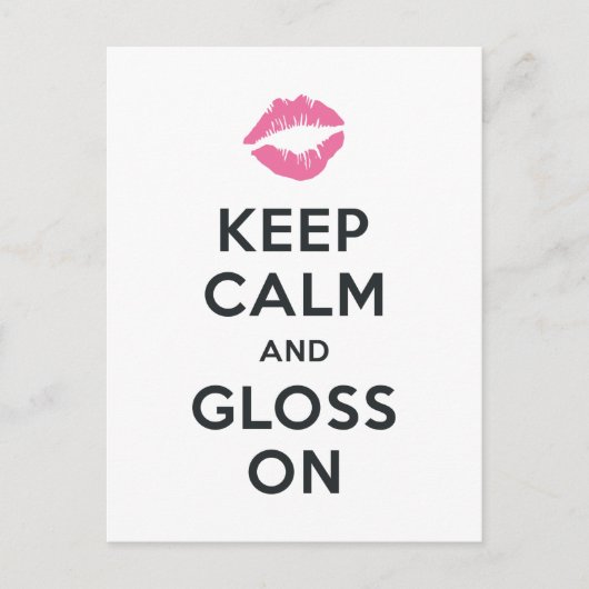 Keep Calm  | Tips en trucs voor lip-productdistrib Briefkaart (Voorkant)