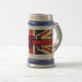 KEEP CALM UK Flag GIFTS Bierpul (Voorkant rechts)