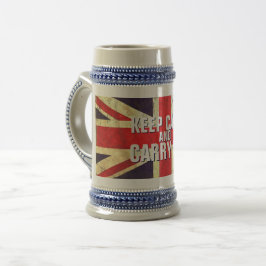  KEEP CALM UK Flag GIFTS Bierpul