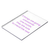 Keep calm, wait till next month notitieboek (Linkerzijde)