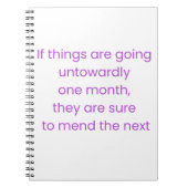 Keep calm, wait till next month notitieboek (Voorkant)