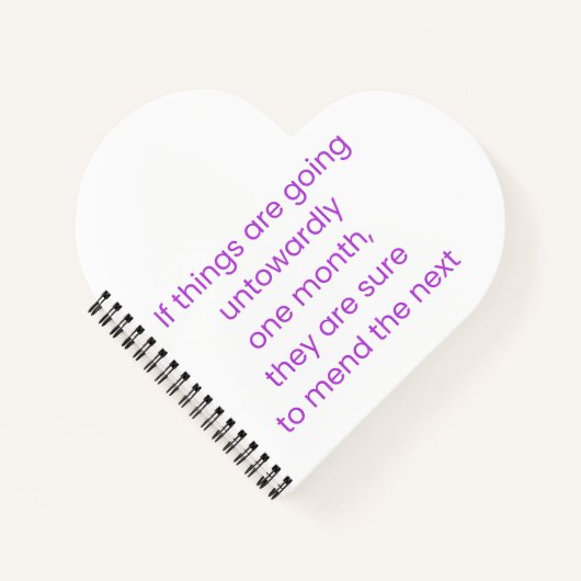 Keep calm, wait till next month notitieboek (Voorkant)