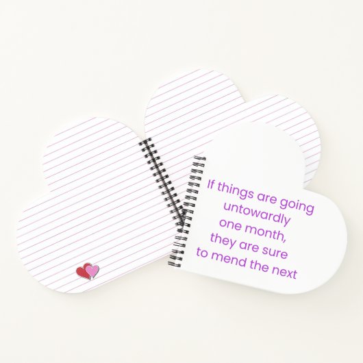 Keep calm, wait till next month notitieboek (Binnen)