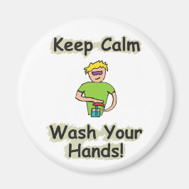 Keep Calm Wash Your Hands Magneet