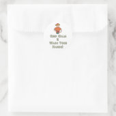 Keep Calm Wash Your Hands Ronde Sticker (Tas)