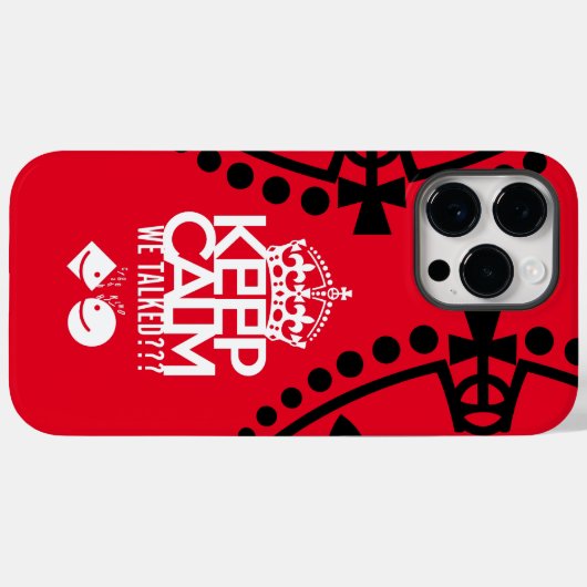 KEEP CALM WE TALKED? HABLAMOS?? BY MASANSER Case-Mate iPhone CASE (Achterkant (horizontaal))