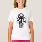 KEEP CALM WHAT TIME IS IT? BY MASANSER T-SHIRT (Voorkant)