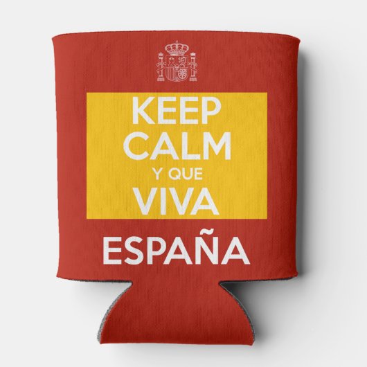 Keep Calm y que viva España Blikjeskoeler (Achterkant)