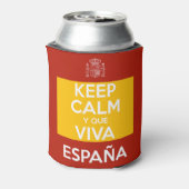 Keep Calm y que viva España Blikjeskoeler (Blikje Achterkant)