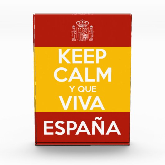Keep Calm y que viva España Fotoblokken (Voorkant)