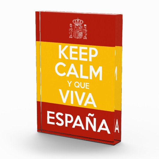Keep Calm y que viva España Fotoblokken (Rechts)