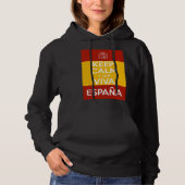 Keep Calm y que viva España Hoodie (Voorkant)