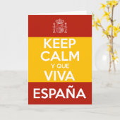 Keep Calm y que viva España Kaart (Gele Bloem)