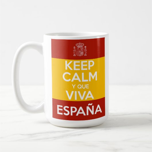 Keep Calm y que viva España Koffiemok (Links)