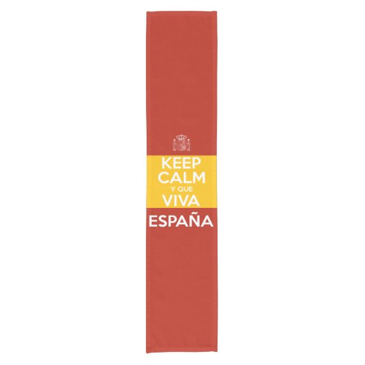 Keep Calm y que viva España Korte Tafelloper (Voorkant)