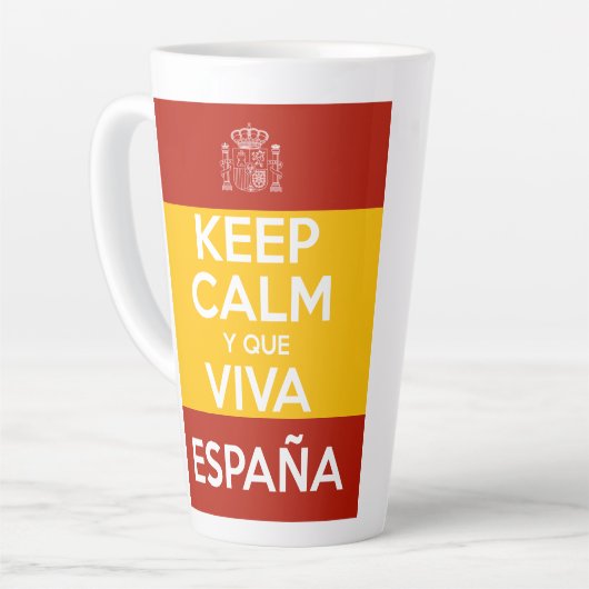 Keep Calm y que viva España Latte Mok (Linkerhoek)
