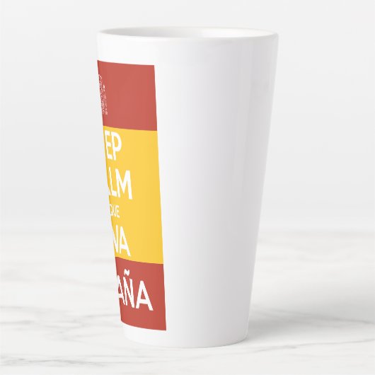 Keep Calm y que viva España Latte Mok (Voorkant)