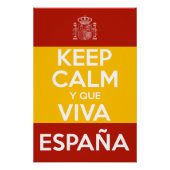 Keep Calm y que viva España Perfect Poster (Voorkant)