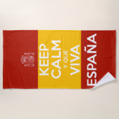 Keep Calm y que viva España Strandlaken (Voorkant)