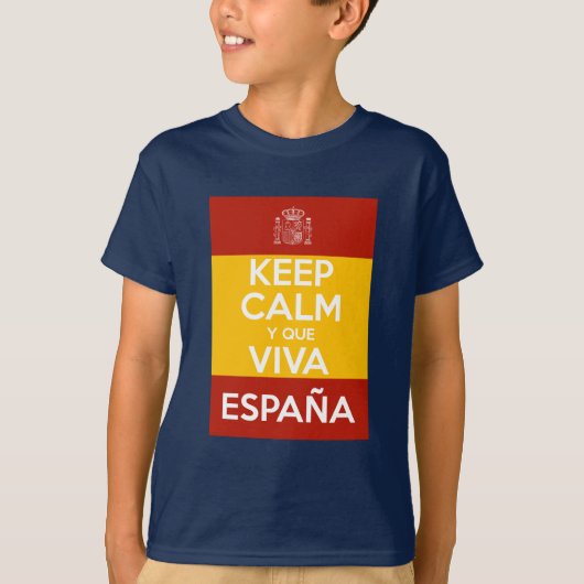 Keep Calm y que viva España T-shirt (Voorkant)