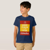 Keep Calm y que viva España T-shirt (Voorkant volledig)