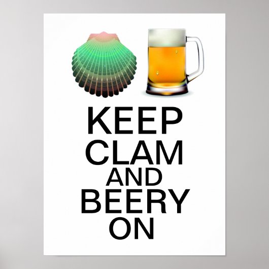 Keep Clam beroemd gemaakt door SRF Poster (Voorkant)