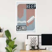 Keep Clean 1938 WPA Poster (Thuiskantoor)