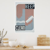Keep Clean 1938 WPA Poster (Keuken)