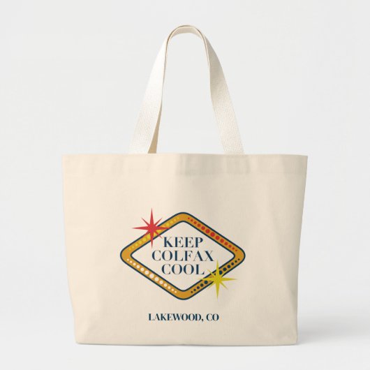 Keep Colfax Cool Jumbo Canvas Tote Bag (Voorkant)