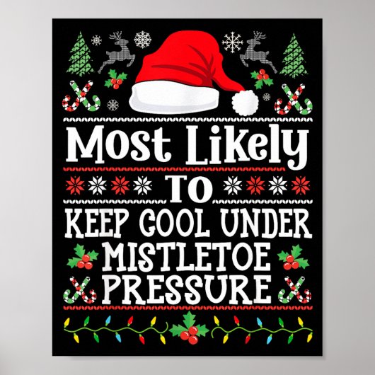 Keep Cool Under Mistletoe Pressure - Christmas Chi Poster (Voorkant)