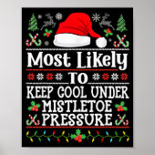 Keep Cool Under Mistletoe Pressure - Christmas Chi Poster (Voorkant)