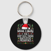 Keep Cool Under Mistletoe Pressure - Christmas Chi Sleutelhanger (Voorkant)