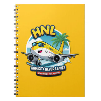 Keep Cool with this HNL Airport Code Notebook Notitieboek