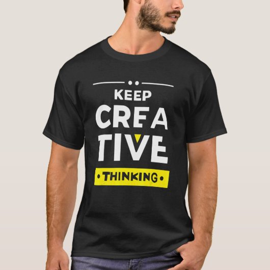 Keep creative thinking Apparel T-shirt (Voorkant)
