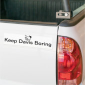 Keep Davis Boring Bumpersticker (Op Truck)