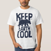 Keep Earth Cool Protect Save World Hour Day Earth  T-shirt (Voorkant)