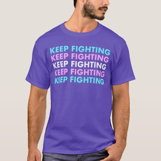 Keep Fightingrans Pride vintage T-shirt (Voorkant)