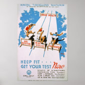 Keep Fit Vintage Poster (Voorkant)