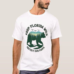 Keep Florida Wild Bescherm onze parken Beer Forest T-shirt