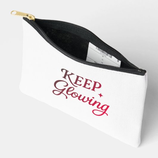 Keep Glowing - Minimalist Aesthetic Etui (Open)