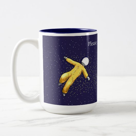 'Keep Going' 15oz Koffie mok (Links)