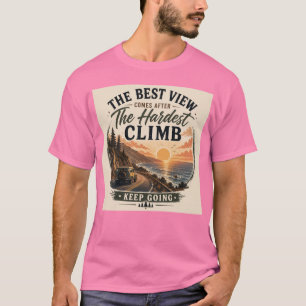 Keep Going Avontuurlijke Unisex Grafische T-shirt