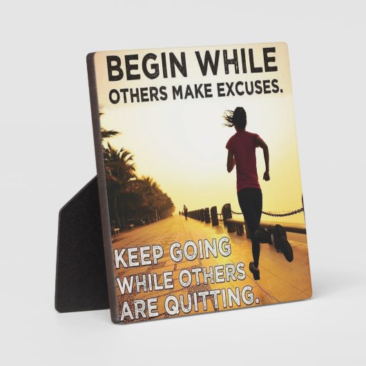 Keep Going - Hardlooptraining voor vrouwen Motivat Fotoplaat (Voorkant)