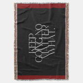 Keep going no matter what deken (Voorkant Verticaal)