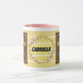 Keep Going – Personalized Motivational Floral Mug  Mok (Midden)