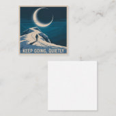Keep Going, Quietly Vierkante Visitekaartje (Voorkant / Achterkant)