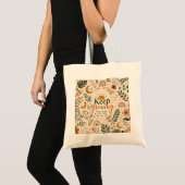 Keep Growing Boho Botanical Crossbody Bag | Floral Tote Bag (Voorkant (product))